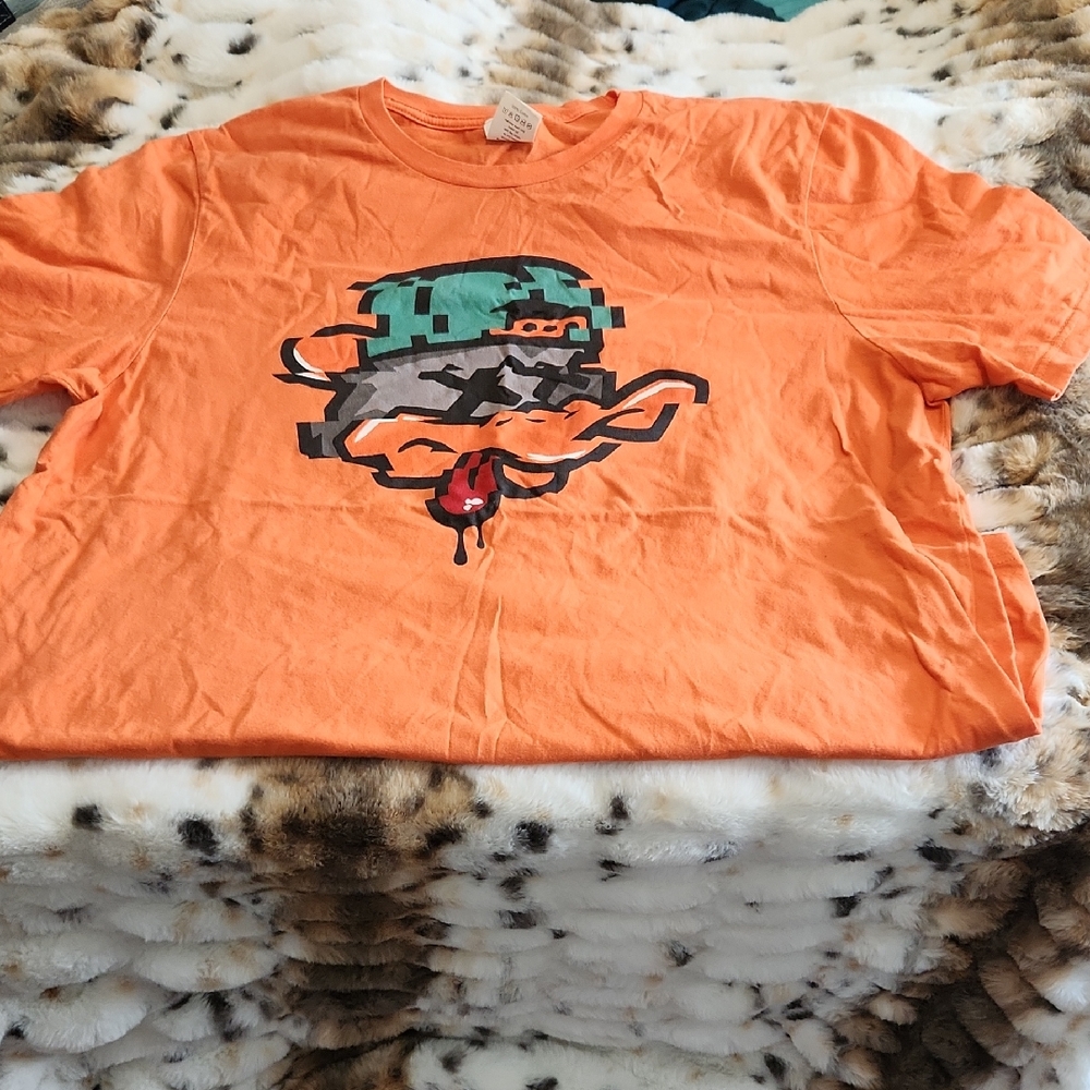 BNWOT DeadSlock Men's Orange Graphic Tee
